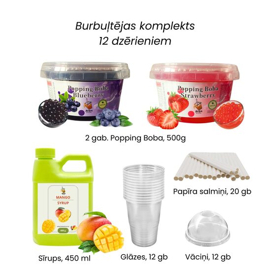 Mullitee valmistamise komplekt 12 joogiks
